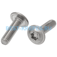 Винт с полукруглой головкой с фланцем, шлиц TORX ИСО 7380-2 А2 M 2X3/3 <span class="highlight">TX6</span>
