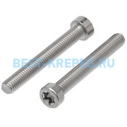 14580 ISO Винты с цилиндрической низкой головкой со звездообразным шлицем ISO 14580 рис.1