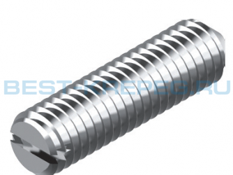 Винты установочные, прямой шлиц DIN 553 A2 A4