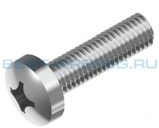 Винты с цилиндрической скруглённой головкой DIN 7985 H A2 A4
