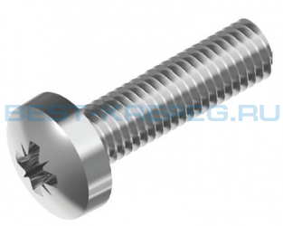 Винты с цилиндрической скруглённой головкой DIN 7985 Z A2 A4