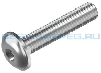 Винты с полукруглой головкой, внутренний шестигранник ISO 7380-2 A2
