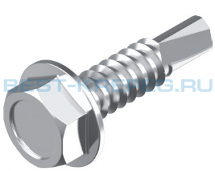 Саморезы нержавеющие сверлоконечные, форма К DIN 7504 K A2