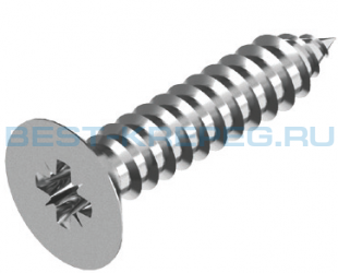 Винты самонарезающие с потайной головкой DIN 7982 Z A2 A4