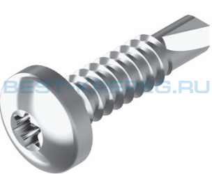 Винты самонарезающие сверлоконечные, форма М DIN 7504 М A2