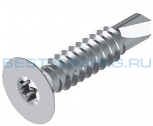 Винты самонарезающие сверлоконечные, форма О DIN 7504 O A2