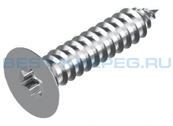 Винты самонарезающие с потайной головкой DIN 7982 TX A2 A4