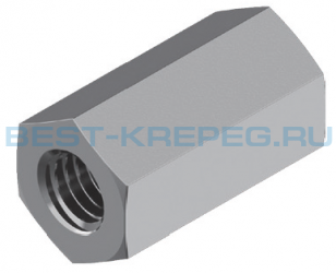 Гайки шестигранные высокие DIN 6334 A2 A4