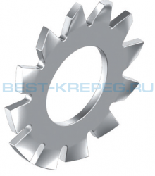 Пружинные шайбы с внешними зубьями DIN 6797 AZ A2