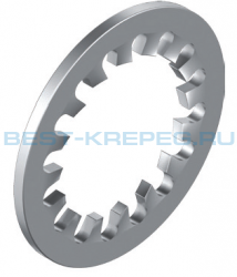 Пружинные шайбы с внутренними зубьями DIN 6797 J A2