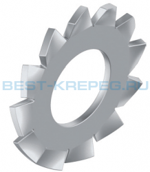 Стопорные шайбы с внешними зубьями DIN 6798 A A2 A4