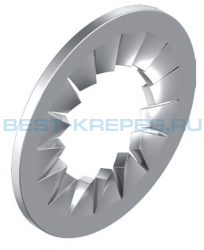 Стопорные шайбы с внутренними зубьями DIN 6798 J A2 A4