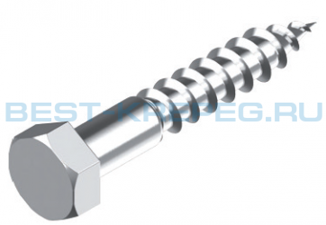 Нержавеющий шуруп глухарь по дереву DIN 571 A2 A4