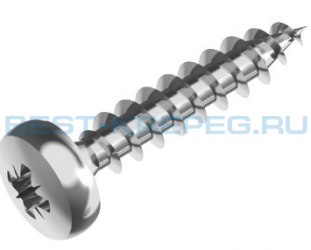 Шурупы с полукруглой головкой для древесно-стружечных плит ART 9048 A2 A4