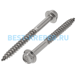 572 ART Шурупы по дереву с шестигранной головкой с фланцем