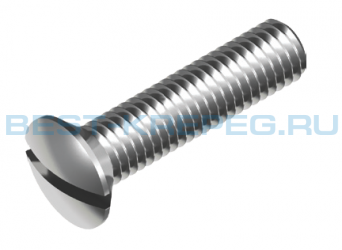 Винты с полупотайной головкой и прямым шлицем DIN 964 A2 A4