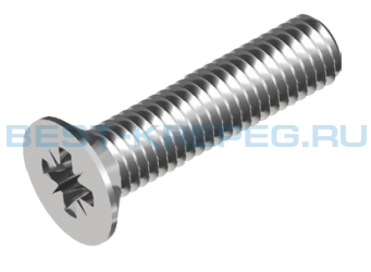Винт DIN 965 Z с потайной головкой и крестообразным шлицем A2 A4