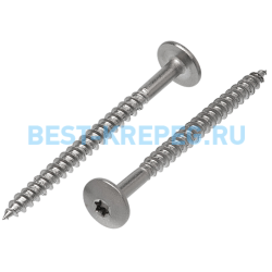 9086 ART Шурупы по дереву с полукруглой низкой увеличенной головкой со звездообразным шлицем, неполная резьбой