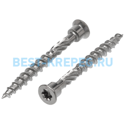 9245 ART Шурупы террасные самосверлящие [с режущей кромкой] с потайной самозенкующейся головкой со звездообразным шлицем, вторая фиксирующая резьба