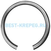9925 DIN Кольца для валов стопорные пружинные круглого сечения DIN 9925 рис.1